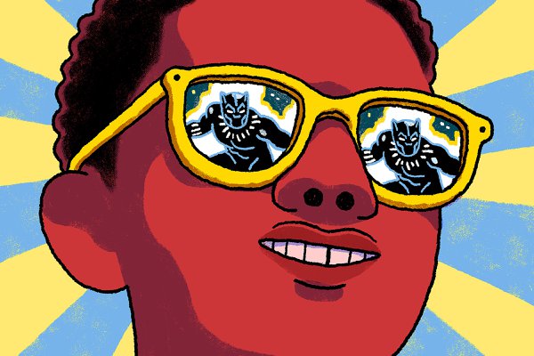 Richie Pope, Black Panther and the Revenge of the Black Nerds, Illustration for The New York Times. Courtesy of the artist.jpg