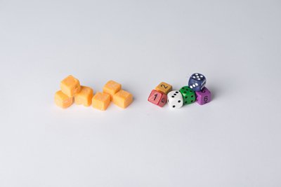 1 oz. Cheese = About Six Dice
