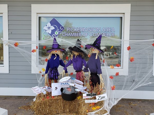 Cauldren of Connections scarecrows in. Courtesy of Visit Fairfield County.JPG