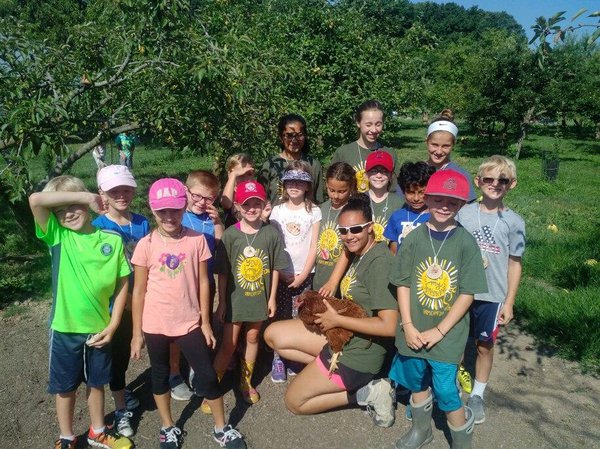 Valcourt with her campers at Stratford Ecological Center - courtesy of Maya Valcourt.jpg